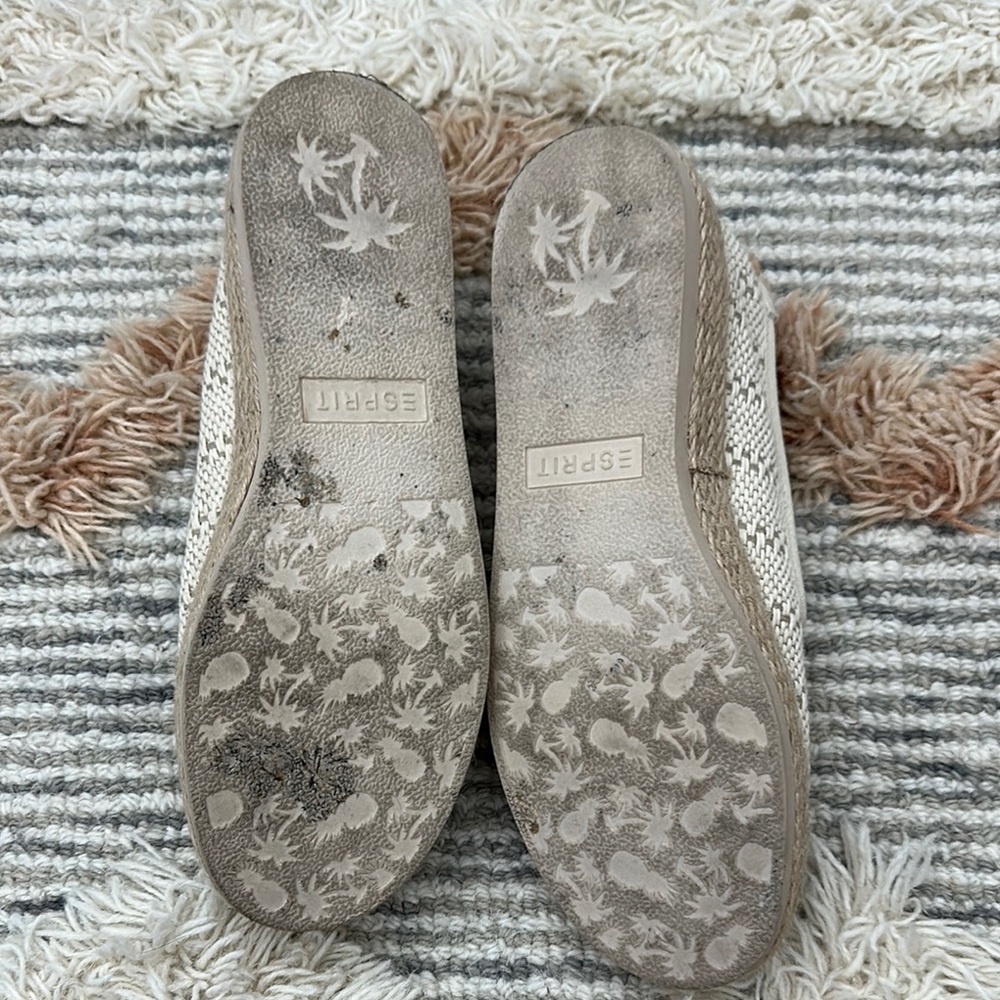 Esprit Beige/Cream Slip-On Espadrilles - Picture 5 of 8